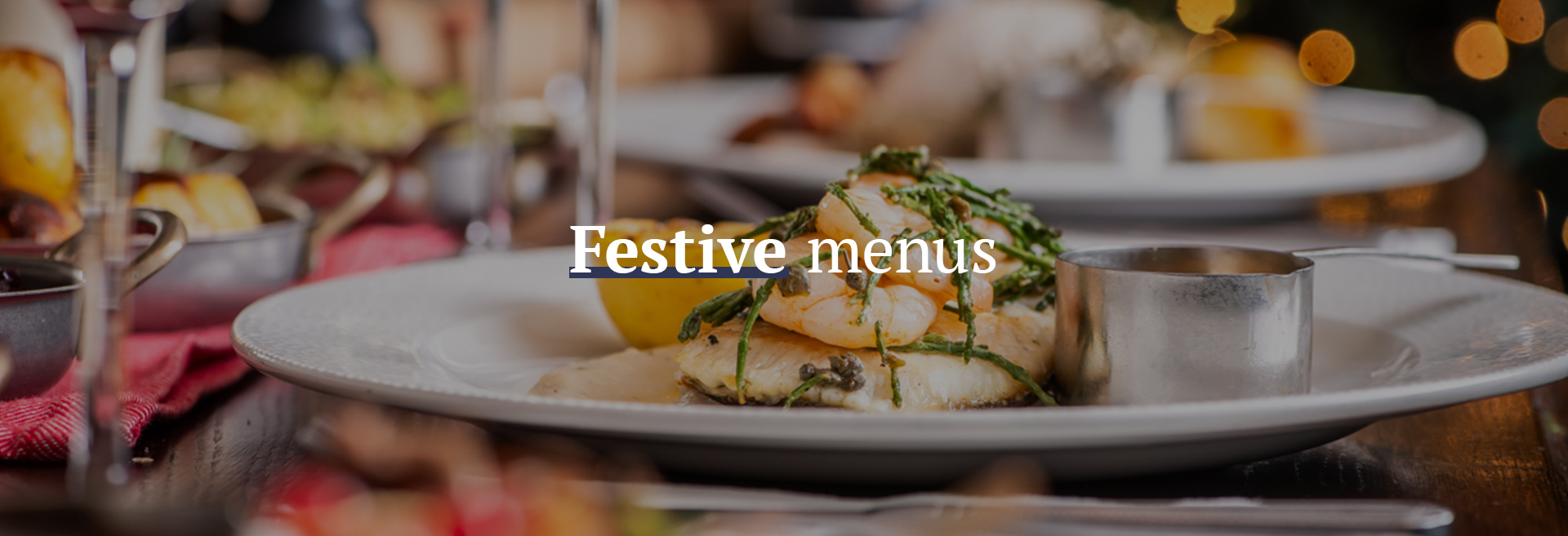 Festive Christmas Menu at The Jolly Gardeners 
